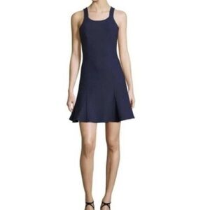 Elizabeth and James Edie Cocktail Mini Dress Navy